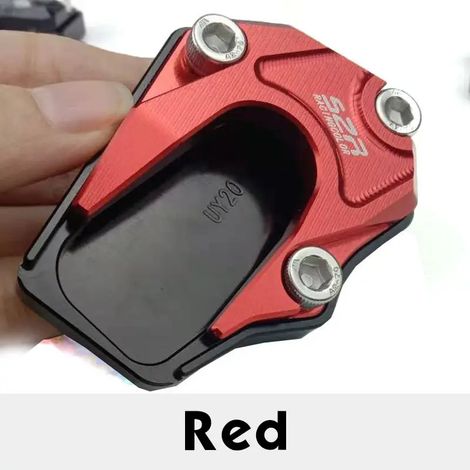 (rouge) UE125 Plaque de béquille latérale, accessoire moto, extension de béquille latérale en aluminium CNC, compatible avec Benelli TRK 502 2017-2018 maxpower (1/4)