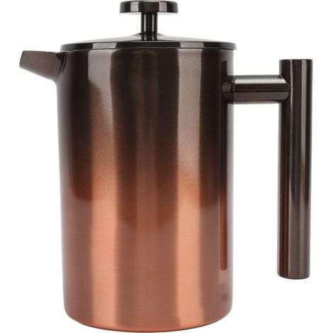 Cafetière à piston avec filtre double couche en acier inoxydable 304 et rampe graduée pour 800 ml (1/5)