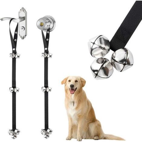 2 pcs Sonnette avec carillon extra-fort, sonnette pour chien et chat pour l'apprentissage de la propreté, sonnette réglable pour petit chien (1/4)