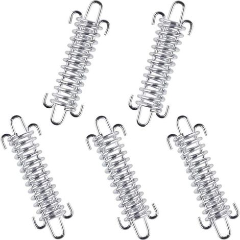 Ressort en Acier pour Auvent Boucles à Ressort pour Tente Tendeur de Corde de Tente D'auvent Convient pour l'escalade de Plage Accessoires de Fixation de Tente de Camping 5 Pièces (1/4)