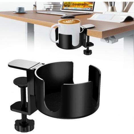 Porte-gobelet de bureau réglable pour bureau, porte-gobelet, porte-gobelet, anti-déversement, clip pour eau, boissons, tasse à café (1/5)