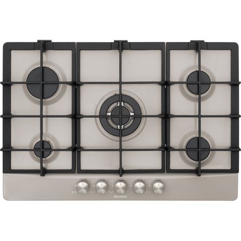 Schock Primus PC75 AVG. Colore del prodotto: Grigio, Posizionamento dell'apparecchio: Da incasso, Dimensione della larghezza del piano cottura: 74 cm. Tipo di controllo: Manopola, Posiz... - STP855H42 (1/3)