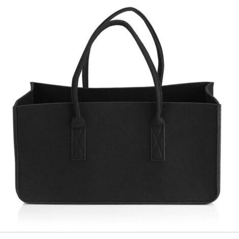 Sac en Feutre,Sac de Courses en Feutre,Panier a Bois,Sac de Plage,Sac buches cheminee,Panier à Linge,Sac de Jardin,Panier de Pique Nique 1 pièce (1/5)