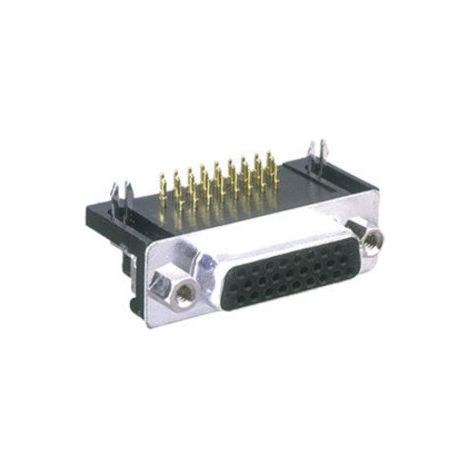 Conector hembra "D" SUB. Alta densidad. Circuito impreso de 44 contactos Electro Dh 08.190/44 8430552006113