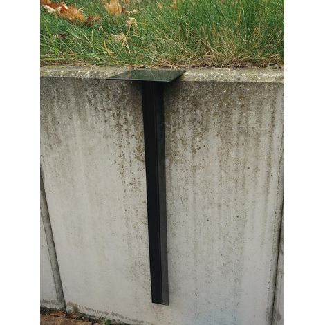 Köhko Bodenhülse 500 mm aus Eisen in schwarz lackiert für Wassersäule 45024-050