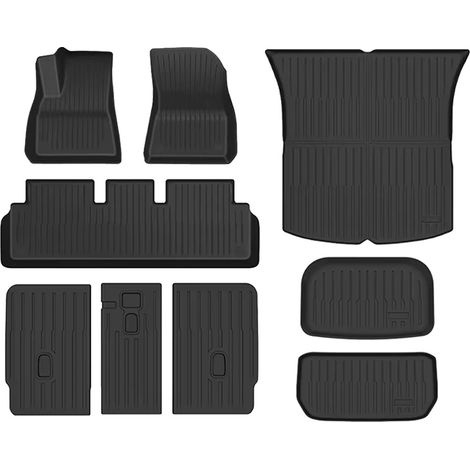 Tapis de sol, sur mesure pour Tesla Model Y, étanches et antidérapants, Ensemble (1/2)