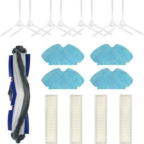 Tefal Rowenta Accessoires pour aspirateur robot : brosse latérale principale, filtre anti-allergie compatible avec X-plorer Serie60 RG7447 RG7455 (1/5)