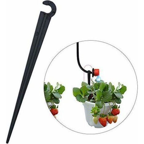 50-teiliges Set bodenmontierter Schlauchhalterungen für Erdspieße, feste Stangenhalterungen für Gartenbewässerung und Wasserschläuche (1/4)