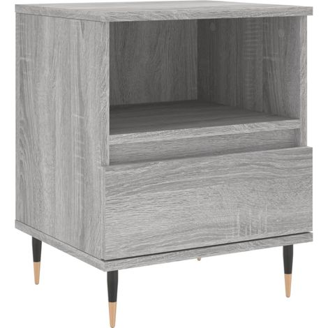 Maison Exclusive - Nachttisch Grau Sonoma 40x35x50 cm Holzwerksto