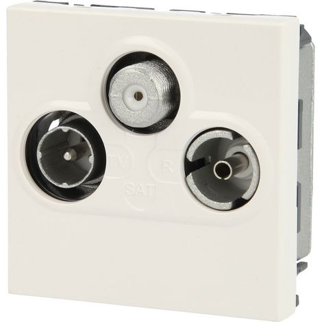 Legrand 078786 – PRISETV/FM/SAT PROG MOSAIC – 2 MOD – WEISS