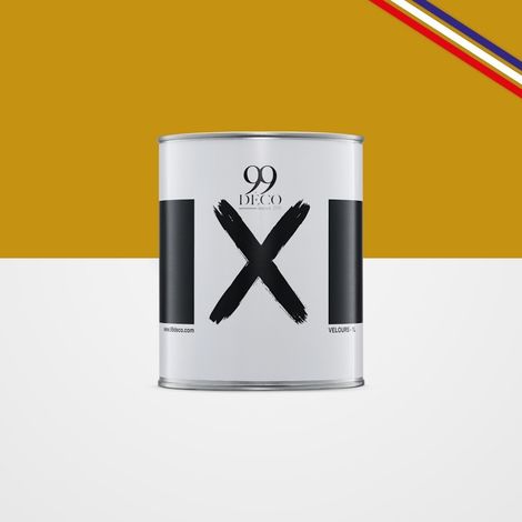 Peinture Mur Velours - Jaune Ocre - Interieur - 1l (1/5)