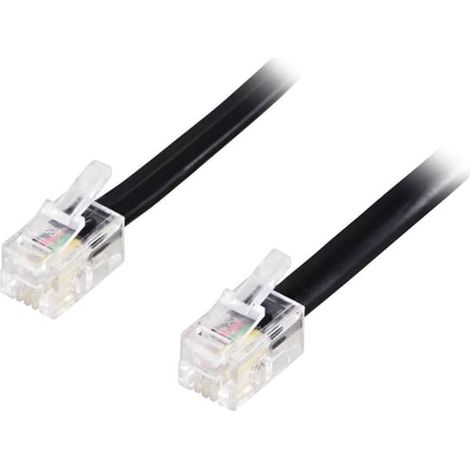 Câble modulaire 4P4C (RJ9/RJ10/RJ22) 4P4C (RJ9/RJ10/RJ22) 10 mètres (1/2)