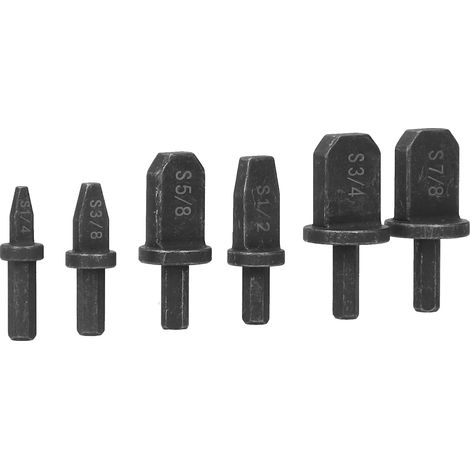 Kit de réparation d'outils de sertissage pour climatiseurs, comprenant 6 outils de perçage électrique pour tubes et tuyaux. (1/5)