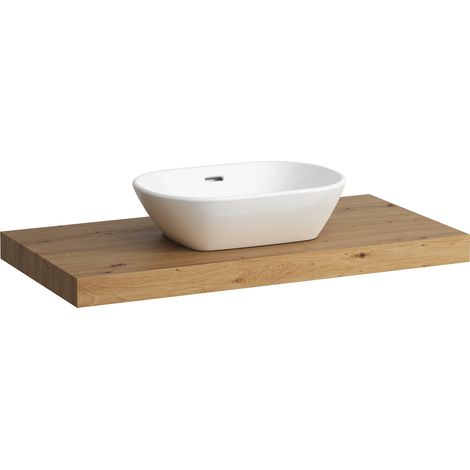 LAUFEN LANI Plan de toilette, une découpe au centre, (1/4)
