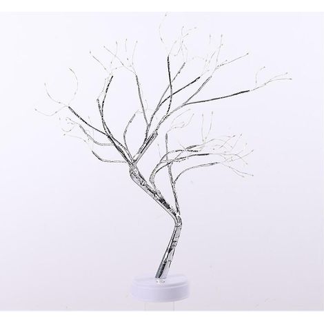 LED-beleuchteter Glühwürmchenbaum – Bonsai – Dekoration für Schlafzimmer, Büro oder Tischlampe – Berührungsschalter – Verstellbare Äste – Heim- und Partydekoration