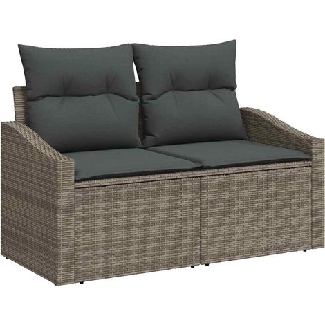Maison Exclusive - Garten-Sofa mit Kissen 123 x 62 x 69 cm Poly-R