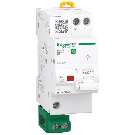 Schneider Limitatore di sovratensione 1P + N 10 kA Resi9 - R9L12610