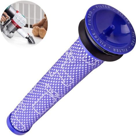 Filtres en bâton lavable compatible pour aspirateur Dyson DC58 DC59 DC61 DC62 DC74 V6 V7 V8 (1/5)