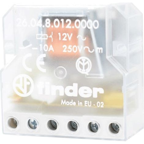 Finder Relè Interruttore Incasso - 12V/AC 10A 26.04.8.012.000