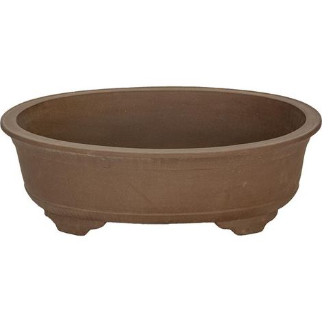 Vaso per bonsai ovale in gres 75,5x50,5x19 cm - L90a