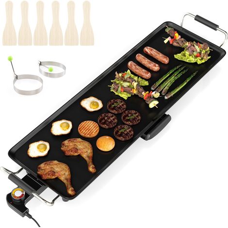 Electric Teppanyaki Grill Plate, 70cm Non-Stick Surface (1/5)