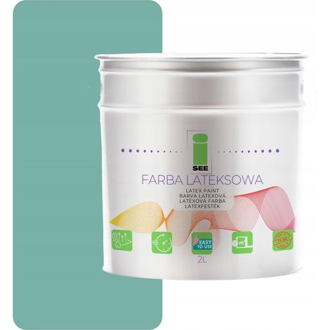 PITTURA MURALE IN LATTICE PER INTERNI VERDE PASTELLO 2L POLONIA (1/5)