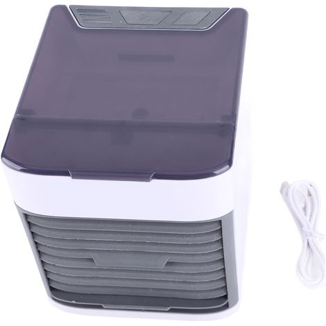 Ortviai Rafraîchisseur d'air portable USB avec humidification par brouillard frais, 3 vitesses, réservoir supérieur anti-fuite, 15 x 16 cm (1/5)