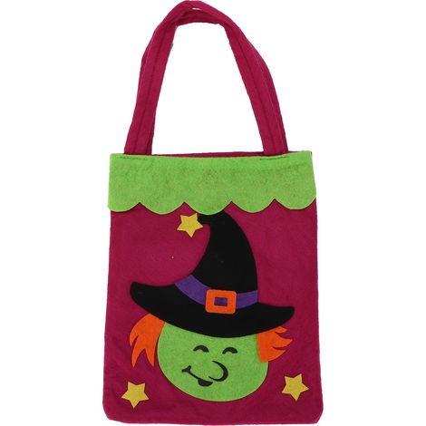 Halloween Tote Bag Reusable Handbag with Handles for Thanksgiving Party Daily SuppliesWitch (1/5)