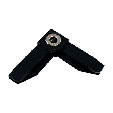 ANGOLO PROFILO ZANZARIERA LINEA C SANGIORGIO - MAGNETICO PLASTICA NERA- 25 pezzi