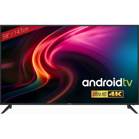 TV 58 pouces UHD 4K - Redline RT-58 – Ecran DLED, Résolution 3840x2160p, Taille 148 cm (1/5)