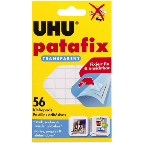 UHU patafix 48815 48815 Pad biadesivo UHU® Patafix Trasparente 56 pz.