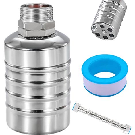 3/4" Vanne à Flotteur Automatique, Valve de Contrôle du Niveau D'Eau en Acier Inoxydable 304, Vanne Piscine, Robinet Flotteur 3/4" pour Réservoirs D'Eau, Piscines, Tours D'Eau (1/5)