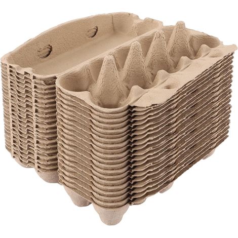 Pack of 20 Cardboard Egg Boxes, 10 Egg Boxes with Lids for 10 Eggs Each (1/5)