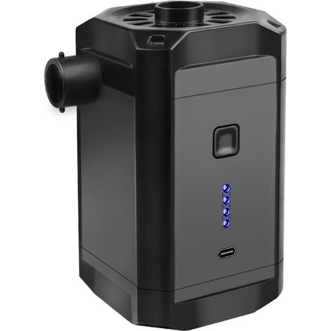 APEX Pompe à air électrique, pompe à air portable rechargeable, gonfleur de matelas pneumatique avec 3 embouts, adaptée à de multiples utilisations. (1/5)