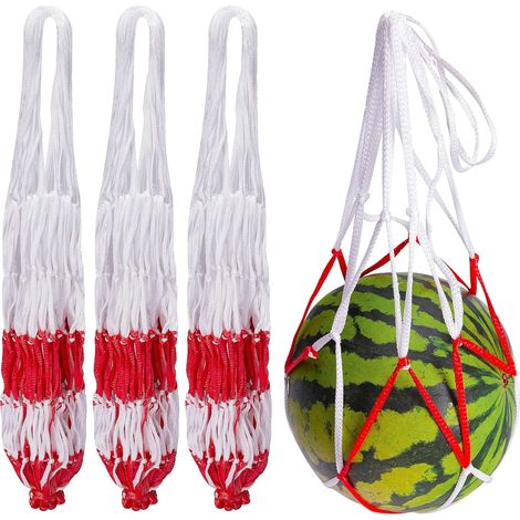 Lot de 30 sacs hamac en maille pour pastèque - 2 couleurs - filet hamac de treillis robuste pour pastèque, citrouille et melon cantaloup (1/5)