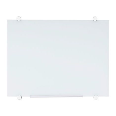 Tableau en verre magnétique Flow 90 x 120 cm Bi-Office blanc