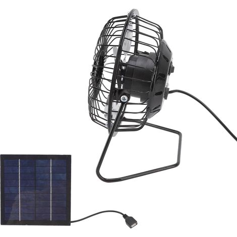 Mini panneau solaire 5V 2.5W avec ventilateur portable rafraîchissant, kit photovoltaïque sans batterie (1/5)