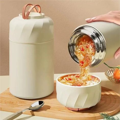 Contenitore termico da 500 ml, scaldavivande in acciaio inox, contenitore per alimenti, contenitore per la conservazione degli alimenti, portapranzo termico (1/5)