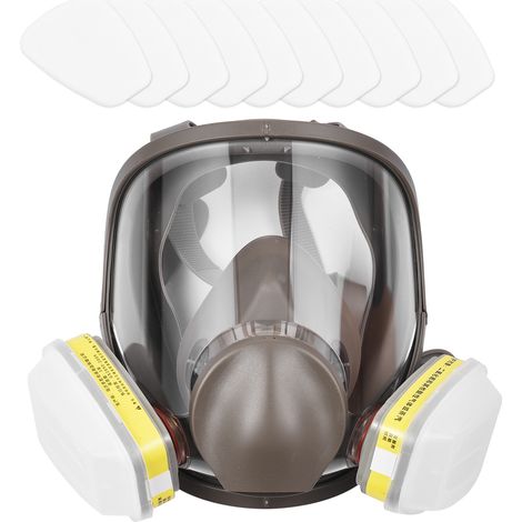 Masque Respiratoire Intégral, Casque de Protection Faciale Pour Peindre, Vapeur et Poussière Organiques, Masque anti Poussière, Masque Pour Peinture, Masque a Gaz (1/5)