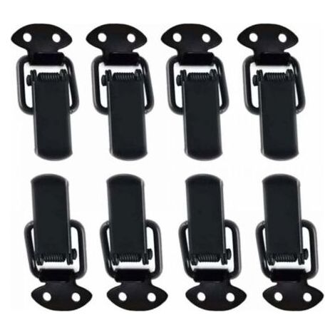 8 Pcs Moraillon Fermeture Serrure Tension En Acier Inoxydable Serrure Caisse Verrouillage Du Levier Verrouillage Bascule Basculer La Fermeture Pour Coffret Boîte Tiroir Armoire Coffre Out (1/5)