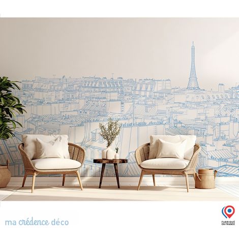 Papier peint : Dessin Paris - Intissé - 400 cm - 280 cm (1/3)