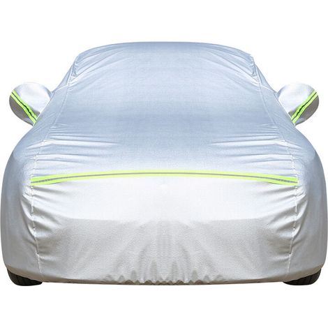 Outdoor Car Cover, Waterproof Oxford Car Cover, Open Side for Cabin, Breathable Cotton Lining, Anti-UV Snow Dust (490 x 185 x 150 cm) (1/5)