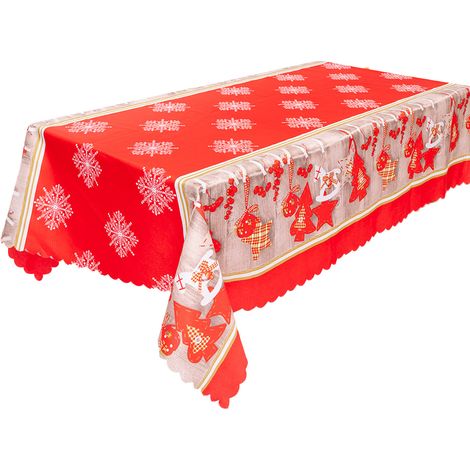Bedruckte Tischdecke für Weihnachten, Feiertage und Winter, Stil 2, exquisite Weihnachtsdekorationen