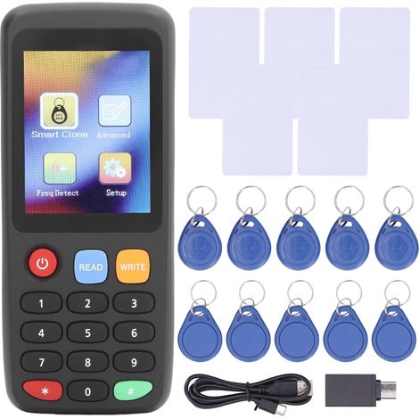 1ur Carte NFC, Lecteur Fréquence Complète, Duplicateur Carte IC ID, Programmeur Ascenseur Contrôle Accès (1/5)