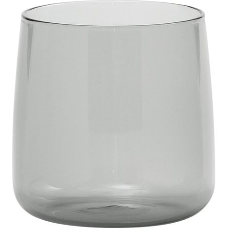 Zafferano Set 6 Bicchieri No Bilia in Vetro Borosilicato Soffiato a Mano Colore Grigio Design Moderno ed Elegante per Servizio Tavola Raffinato (1/2)
