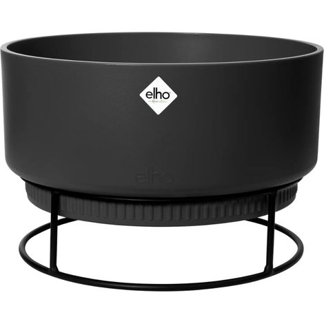 Elho B.for Studio Bowl 30 Living Black Vaso Rotondo (1/5)