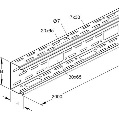Niedax LS-Kanalunterteil LI 60.100 2 Stk