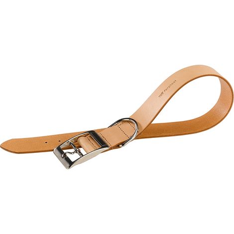 Ferplast NATURAL C Collier de chiens en cuir véritable, en 2 couleurs et 8 tailles. Variante C25/45 - Misure: A: 37-45 cm B: 25 mm - Natural cuir (1/2)