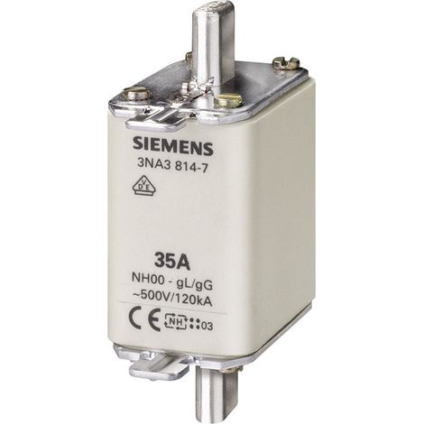 Siemens 3NA38247 NH-Sicherung Sicherungsgröße = 00 80 A 500 V/AC, 250 V/AC 3 St. (1/2)
