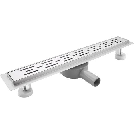 Caniveau Douche Italienne 70 cm Panneau de Ligne, Acier Inoxydable, avec 360° Siphon et Filtre (1/5)